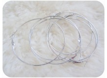 Ohrringe Creolen silber